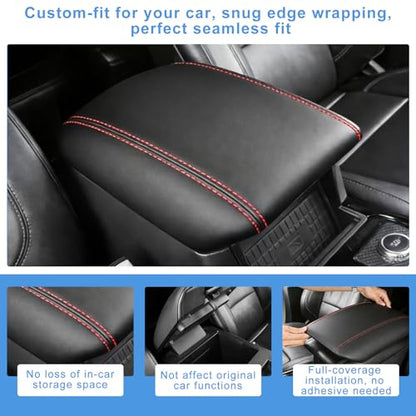 for 2020-2024 2025 2026 Ford Explorer Center Console Cover for 2020-2026 Ford Explorer XLT/Limited/ST/ST-Line/Timberline/Tremor/Platinum/King Ranch Accessories, Middle Console Armrest Cover - style: Style A