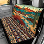 WELLFLYHOM Tribal Cactus Car Seat Cover Rear Bench Seat Covers for Truck SUV Aztec Universal Fit Car Accessories Auto Bench Seat Cover - color: Tribal Cactus