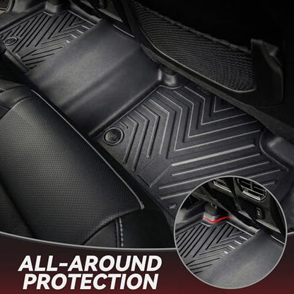 YITAMOTOR Floor Mats & Cargo Mats for Jeep Grand Cherokee 2022-2026 (Include 4xe NOT for L or WK), All Weather Custom Fit TPE Rubber Mat, Rugged Cherokee Accessories, Anti-Slip Floor Liners Set, Black - style: 2022-2026 Jeep Grand Cherokee (Not for L/WK)