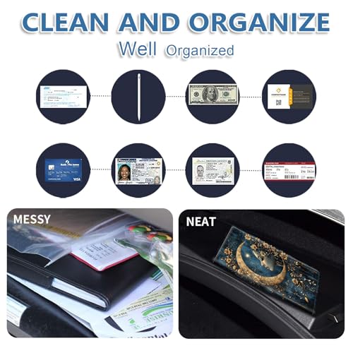 Car Registration and Insurance Holder for Women Men,Automobile License Document Card Holders Vehicle Glove Box Organizer Leather Accessories Driver Essential,Moon Flower Woman - color: Moon Flower Woman