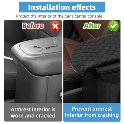Center Console Armrest Cover for Ford Maverick 2022 2023 2024 2025 Fully Covered Anti-Scratch Protector Interior Accessories - size: Compatible with Maverick 2022 2023 2024 2025