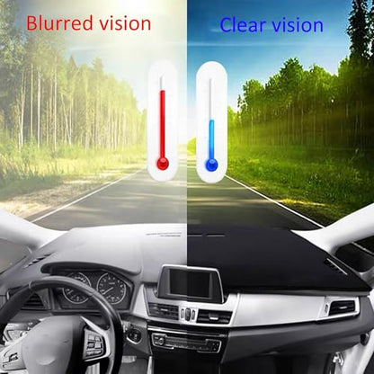 Upgraded Dashboard Mat for 2017-2022 2023 2024 Volkswagen VW Tiguan (S SE SEL SEL Premium) Polyester Dash Mat UV Rays Non-Slip Windshield Reflective Instrument Cover Interior Accessory Black
