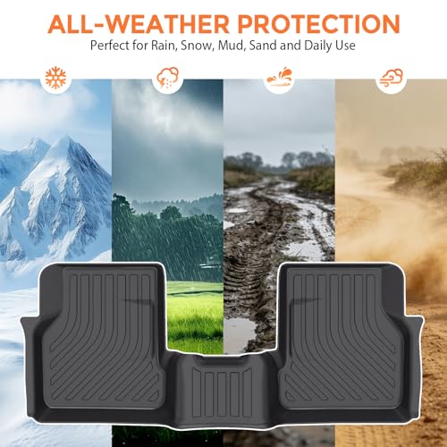 Floor Mats for Dodge Hornet GT/GT Plus & R/T Plug-in Hybrid 2023-2025, Custom Fit Heavy Duty TPE All Weather Protection, Waterproof Non-Slip Black (Two-Row Floor Mats & Cargo Liner) - style: 04) For Dodge Hornet GT/GT Plus & R/T Plug-in Hybrid | 2023-2025