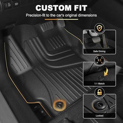 Automotive Floor Mats & Cargo Liners Compatible with 2014 2015 2016 2017 2018 2019 Toyota Corolla Floor Mats & Trunk Mat Set, All Weather TPE Floor Liners Cargo Mats (Not fit Hatchback Model). - style: 2014-2019 | For Toyota Corolla 1st & 2and Row & Cargo