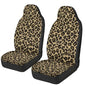 Leopard Print Car Front Seat Covers Set of 2 Nonslip Car Seat Covers Front Seats Only Stretch Polyester Fabric Cover Cars Seats Covers Protector for Cars Sedans SUVs - color: Leopard Print