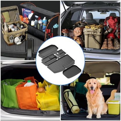 Truck Trunk Mat Set for Model Y 2020-2024, MERXENG Car Trunk Protector All-Weather Rear Cargo Area Mat Storage Box Mat & 3rd Row Protective Floor Mat for Model Y 2020-2025 7-Seat - size: for Model Y Set 2020-2024