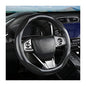 Steering Wheel Cover for Women and Men, Carbon Fiber Plush Steering Wheel Cover Soft Anti-Slip Comforting, Universal 15 Inches Steering Wheels Accessories (Carbon Fiber Black) - color: Carbon Fiber Black