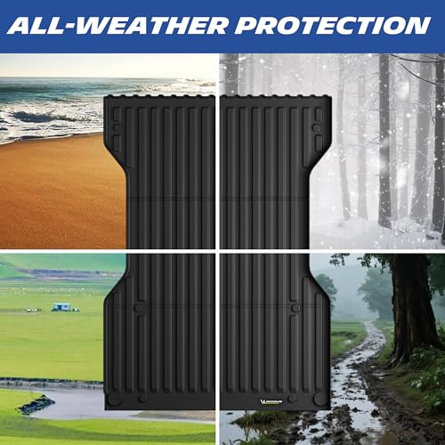 MICHELIN Truck Bed Mat for 2005-2023 Toyota Tacoma - 6 FT / 73" Long Bed (Not Fit Drop-in Liners), All-Weather Truck Bed Liner, Custom Fit, Durable TPE Bedliner, Non-Slip - size: 1) Tacoma | 05-23 | 6 FT