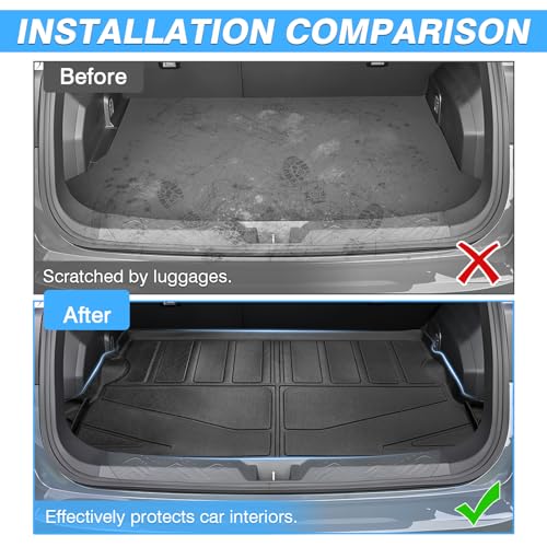 Powerty Cargo Mat Compatible for Subaru Crosstrek 2024 2025 2026 Accessories All Weather Cargo Liner TPE Rear Trunk Mat - size: For｜Subaru Crosstrek｜24-26｜Cargo Mat
