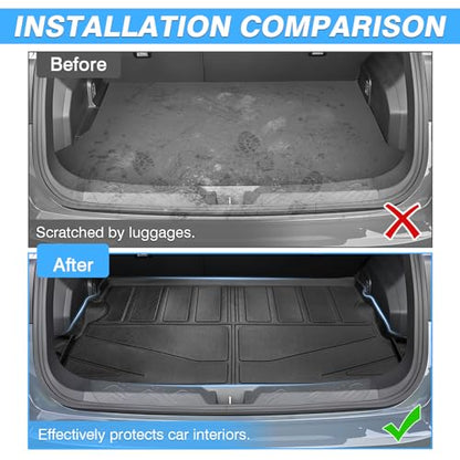 Powerty Cargo Mat Compatible for Subaru Crosstrek 2024 2025 2026 Accessories All Weather Cargo Liner TPE Rear Trunk Mat - size: For｜Subaru Crosstrek｜24-26｜Cargo Mat