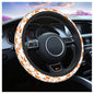Swono Cute Dog Car Steering Wheel Cover Cartoon Dog Breed Welsh Corgi On A White Safe Driving Anti-Slip Steering Wheel Covers Steering Wheel Protection No Smell Universal 15 Inch - color: multi-064
