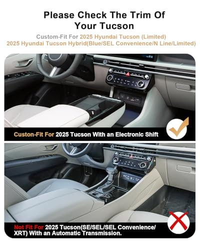 One-piece Molding Silicone Cup Holder Insert + Wireless Charger Area Mat for 2025-2026 Hyundai Tucson/Hybrid Accessories - Protective Mat Only Fit 2025-2026 Tucson with Electronic Shift