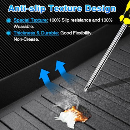 Cargo Mat for Nissan Rogue S | SV | SL 2021-2025 2026 (No Sport Model) Cargo Liner TPE All Weather Trunk Mat for Nissan Rogue Accessories - size: 5)Nissan Rogue 2021-2026 (No Sport Model)