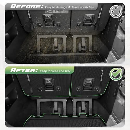 Cartist Floor Mats for Kia Carnival Hybrid 8 Seats 2025 2026 (Only Fit Hybrid), All Weather Cargo Liner for Carnival Accessories, Heavy Duty TPE Floor Mats and Cargo Mats, Car Accessories - size: 2)Kia Carnival Hybrid 8 Seats 25+