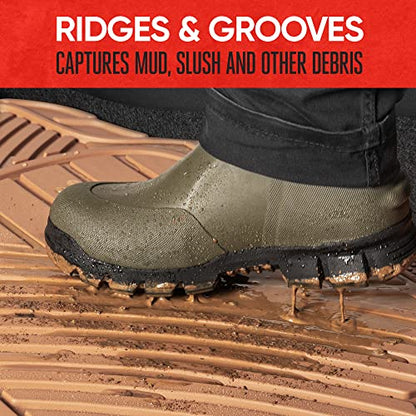 BDK Beige Heavy Duty Front & Rear Rubber Floor Mats Universal Liners for Car SUV Van & Truck, All Weather Protection with Anti-Slip Nibs, Fit Contours of Most Vehicles - color: 773-BG
