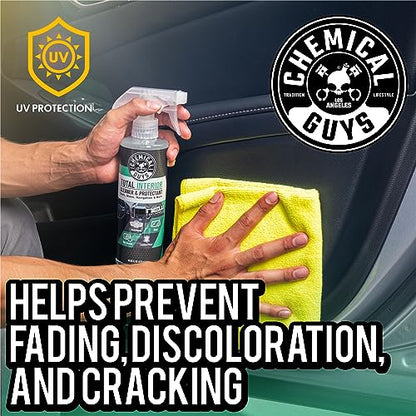 Chemical Guys SPI2341602 Total Interior Cleaner and Protectant, New Car Smell, (Safe for Cars, Trucks, SUVs, Jeeps, RVs & More) 2-16 fl oz - size: 16 Fl Oz (Pack of 1), style: New Car - 2 Pack