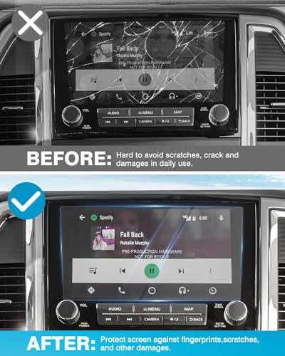 2PC Screen Protector for Nissan Titan/Titan XD 2021-2024 9-Inch [No Glare & Fingerprint] Tempered Glass Nissan Titan/Titan XD Touchscreen Accessories - size: Nissan Titan/Titan XD 2021 - 2024