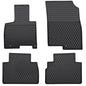 Car Floor Mats Custom Fit for Hyundai Tucson 2026 2025 2024 2023 2022 (Not Fit Hybrid & PHEV) Odorless Washable Heavy Duty Rubber (All Weather) Floor Liners Front and Rear Row Set Black