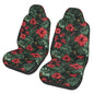 Red Hibiscus Car Seat Cover Bucket Seat Cushion Front Auto Seat Cover Car Bucket Seats Protector Covers Universal fit for SUV Sedan Van Aloha Palm Leaf Monstera Car Accessories - color: Red Hibiscus