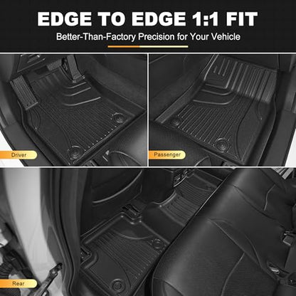 Floor Mats & Cargo Liner Set Custom Fit for Mazda CX-50 2023-2026 (Not for Hybrid) All-Weather TPE Rubber Anti-Slip CX50 Car Interior Accessories - style: 4)23-25 CX-50 Floor & Cargo Mats