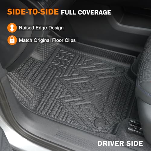 KUST Floor Mats Cargo Mat for Chevy Equinox/GMC Terrain 2025-2026 (5-Seats, Gasoline), All Weather Floor Liners Trunk Mat for Equinox Accessories Rear Cover TPE Rubber Raised Edge - style: For │ Equinox 2025-2026 │ Full Set