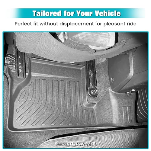 FREEMOTOR802 Compatible with 2012-2018 Ford Focus Floor Mats, Black 3D Molded Carpets Liner 1st 2nd Row Pad 3PC TPE Thermo Plastic Elastomer All Weather Protector - size: For Ford Focus (Except RS/Electric) 2012-2018