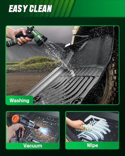 VIWIK Floor Mats Fit for Toyota 4 Runner 2013-2024 / for Lexus GX460 2014-2023, TPE Rubber Car Mats All Weather Custom Floor Liners for 4Runner 2013-2024 1st and 2nd Row Non-Slip Odorless - style: Fit for 2013-2024 4Runner/GX460