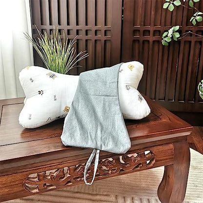 Neck & Cervical Pillows Dog Bone Shaped Travel Neck Pillows With Washable Removable Cover Have Loops On Either End For Car Bus Truck Driving Comfort Head Rest Support Neck Chiropractic Pillow (Color | Washable Removable Cover, Loops On Either End, Car Bus
