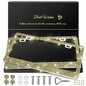 QUANQIUFEI 2 Pack Bling License Plate Frames for Women, Sparkly Rhinestone Diamond Car Accessories with Glitter Crystal Caps (Gold) - color: Gold