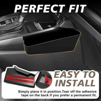 Console Organizer Compatible with 2023-2025 2026 Honda CR-V Accessories CRV Center Console Shifter Storage Box ABS Side Organizer with Anti-Slip Mats & Stronger Tape (Only Passenger Side)