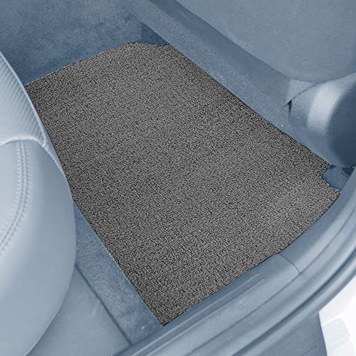 FH Group Car Floor Mats - DIY Ultra Waterproof Trimmable Non-Slip Vinyl Floor Mats, Solid Gray