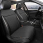 Luxury Breathable Car Seat Cover Fit Four Seasons, Universal Front of Car Seat Cushions, Bottom Seat Covers of Full Wrapped Edge,Universal Fit for 95% Cars,SUV(Black+Grey，2PCS)