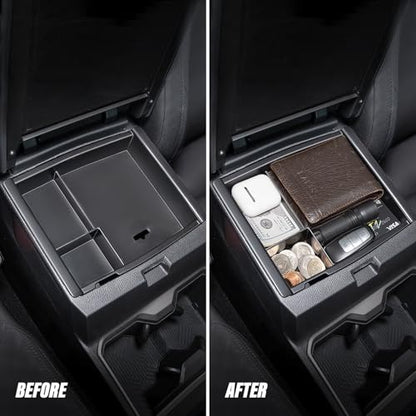 Carlimeki Center Console Organizer (3-piece set) for Tacoma 4th Gen (2024-2026) - Not for Hybrid - for Tacoma Accessories - size: For Tacoma (2024-2026)
