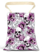 Car Garbage Can, Hanging Car Trash Can for Back Seat Organizer, Cool Skull Flowers - color: Cool Skull Flowers