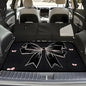 Universal Car Trunk Mat 29" x 39", Pink and Black Bow All Weather Trunk Protection Cargo Liner, Durable Cargo Mat Rear Trunk Liner, Stylish Vehicle Interior Accessories Suitable for Most Car Models - color: Pink Black Bow