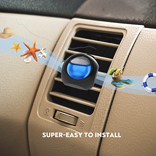 DRIVEJOY Car Air Freshener Vent Clips, 8 PK, 6 Ocean, 2 New Car Scent, Long Lasting Air Fresheners for Men & Women, Up to 240 Days, Odor Eliminator - color: Ocean