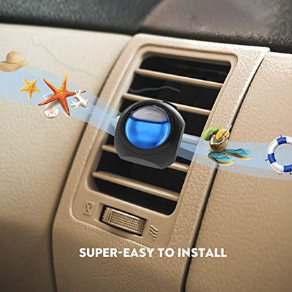 DRIVEJOY Car Air Freshener Vent Clips, 8 PK, 6 Ocean, 2 New Car Scent, Long Lasting Air Fresheners for Men & Women, Up to 240 Days, Odor Eliminator - color: Ocean