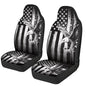 Eagle Car Front Seat Covers Anti-Slip Gray US Flag Car Seat Cover for Front Seats Set of 2 Patriotic Removable Automotive Accessories Universal Fit for Cars SUVs Sedans - color: Eagle Gray US Flag