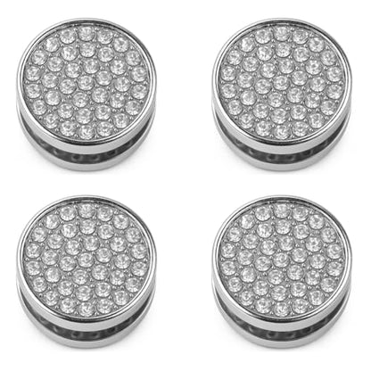 YoRise 4PCS Bling Car Hooks, Crystal Rhinestone Car Storage Hook with Self-Adhesive Backing, Multi-Function Dashboard Hooks, Hanging Mini Hook for Vehicle Cable Keys Sunglasses Hat (White) - color: White