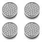 YoRise 4PCS Bling Car Hooks, Crystal Rhinestone Car Storage Hook with Self-Adhesive Backing, Multi-Function Dashboard Hooks, Hanging Mini Hook for Vehicle Cable Keys Sunglasses Hat (White) - color: White