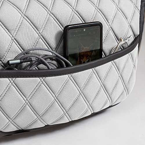 FH Group Car Seat Cushion – Neosupreme Single Front Seat Cover with Front Pockets, Airbag Compatible, Universal Fit Car Seat Cushion for Driver or Passenger Seat, SUV, Truck, Sedan & Van – White - color: White, style: Front
