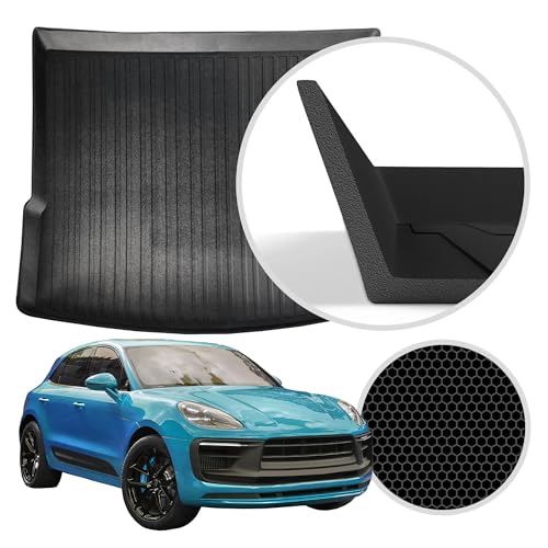 Premium Cargo Liner Porsche MACAN 2015-2025 - 100% Protection - Custom Fit Car Trunk Mat - All-Season Black Cargo Mat - Laser Measured Trunk Liners