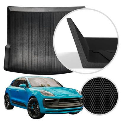 Premium Cargo Liner Porsche MACAN 2015-2025 - 100% Protection - Custom Fit Car Trunk Mat - All-Season Black Cargo Mat - Laser Measured Trunk Liners