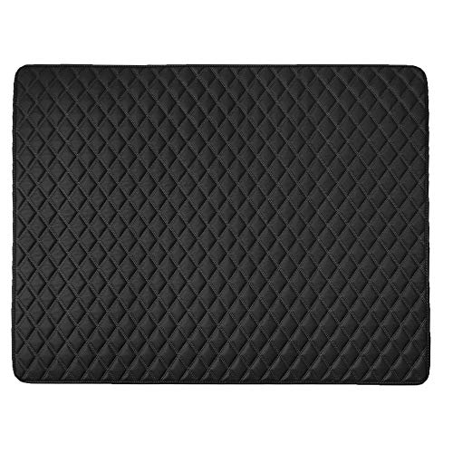 FH Group Deluxe Faux Leather Diamond Pattern Cargo Liner 32" INCHES - Universal Fir for Cars, Trucks, & SUVs (Black) F16501 - color: Black, size: 40 x 32 Inches