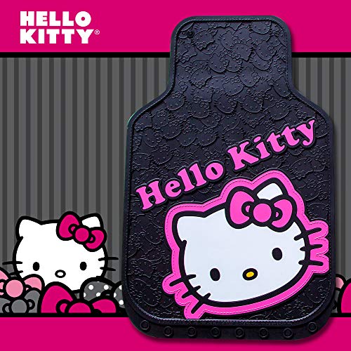 Plasticolor 001502R01 Sanrio Hello Kitty Collage Universal Fit Car Truck SUV Front Floor Mats Pair