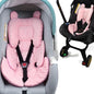 3in1 Reversible Carseat Head Body Support Newborn,3D Minnky Infant Car Seat Insert,Extra Soft Breathable Baby Car Seat Pillow Cushion Boys Girls,fit Stroller,Bouncer,Swing(Pink) - color: Pink