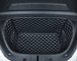 Compatible with Tesla Model Y 2020-2025 Frunk Mats Front Trunk Mat Frunk Organizer Leather All-Weather Full Coverage - color: Black with Black Stitching, size: 2020-2025 Front Trunk Mat