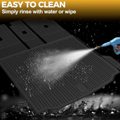 Cargo Mat with Backrest Mats for 2018-2024 BMW X3, All-Weather TPE Cargo Liner Trunk Mat Seat Back Covers for BMW X3 Accessories (Not fit X3 30e)