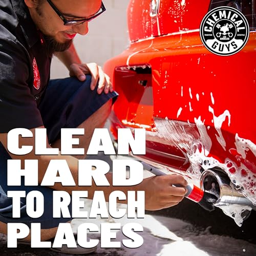 Chemical Guys All in the Details Exterior Detailing Brushes - 3-Piece Soft Scratch-Free Brushes for Wheels, Bumpers, Grilles, Badging & Tight Exterior Gaps on Cars, Trucks, SUVs & More - style: Exterior Brushes