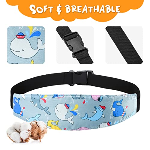 Baby Carseat Head Support,Car seat Straps Pillow Support Ban,Stroller Neck Relief Strap Headrest,Slumber Sling Sleep Positioner for Toddler Infants Child Children Kids(Blue Owl -1 Pack) - color: Blue Owl -1 Pack